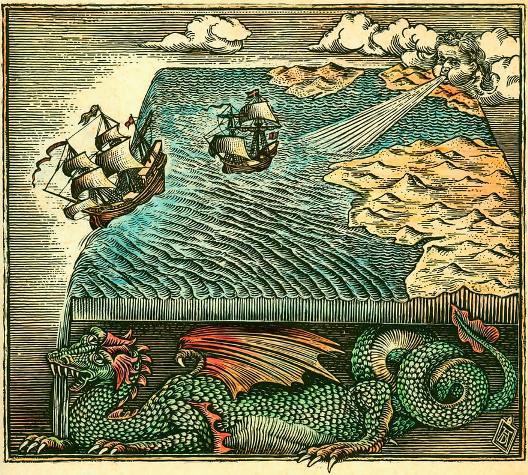 flat earth A fantasy map of a flat earth. Photograph: Antar Dayal/Getty Images/Illustration Works